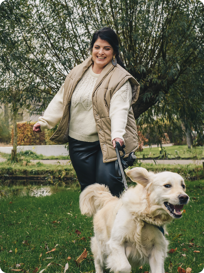 Lady with a dog